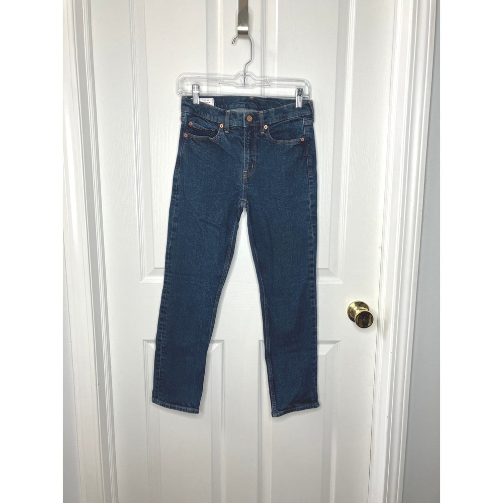 GAP VIntage Midrise Slim Dark Wash Denim Jean Womens‎ Size 28 Boho Preppy Casual - Picture 2 of 5